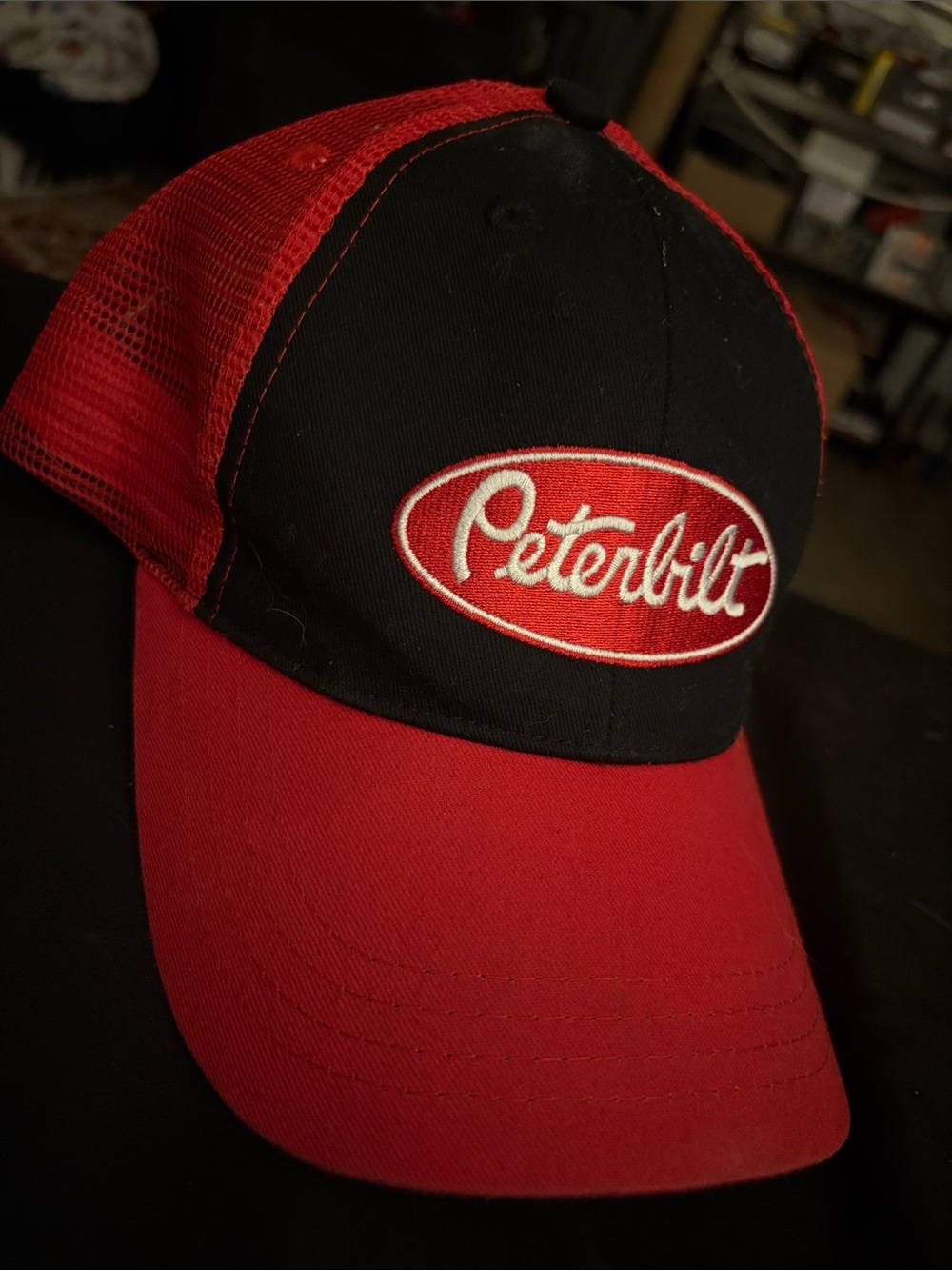 Red and Black Mesh Trucker Hat